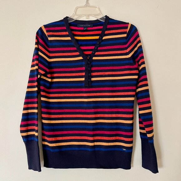 Soft knit sweater with stripes ✿ - Picture 2 of 9